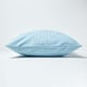 image 3 of Homescapes Cotton Plain Blue and Polka Dots Cushion Cover - 60 x 60 cm | Blue | Blue | 60 x 60 cm