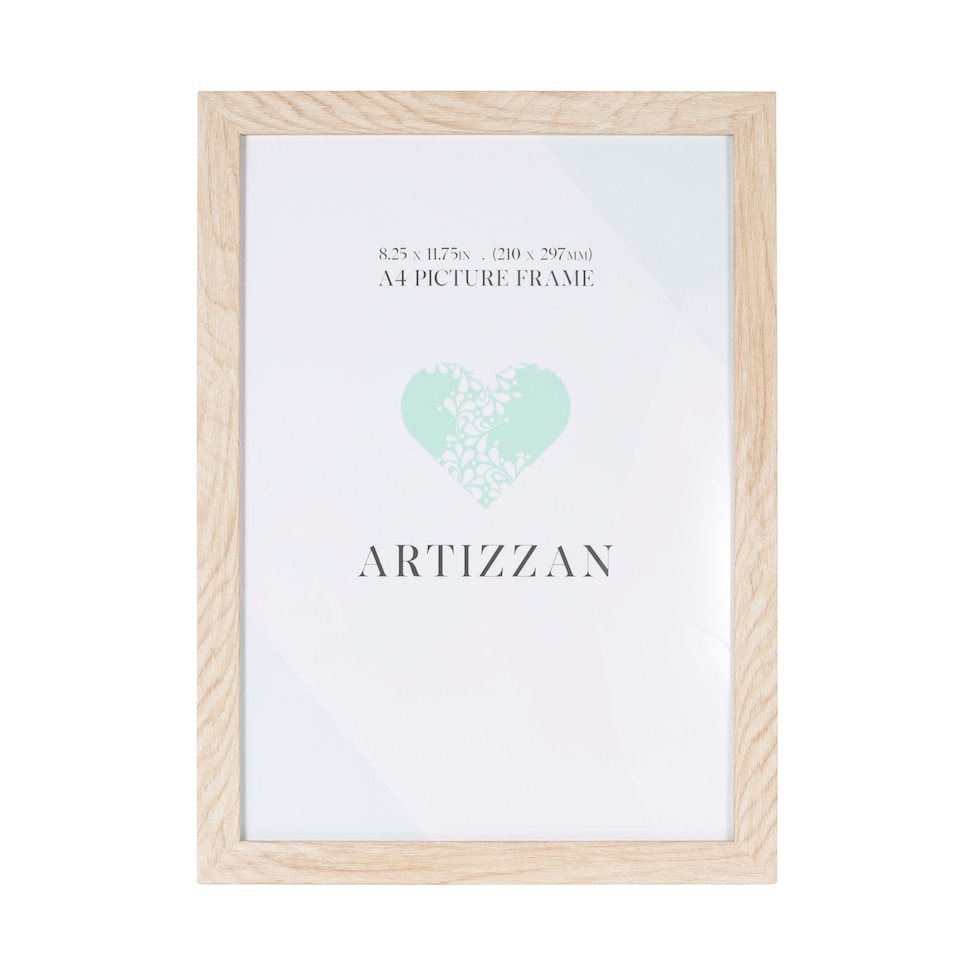 image 1 of Modern and Chic Oak Veneer Wood Effect A4 Certificate Frame for Wall or Table | Brown | M