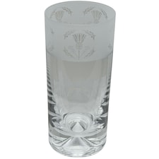 Animo Glass Highball Glass Etched Tumbler Thistle