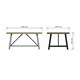 image 9 of Lowry 1.6m Dining Table Driftwood Lacquered Solid Reclaimed Pine Brown