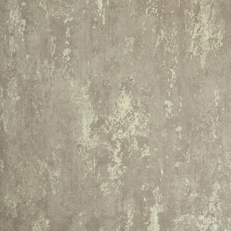 Sample of Milan II Wallpaper in Taupe and Beige Brown