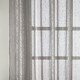 image 3 of Pair of Pandora Grey Metallic Print Voile Panels 229 cm (90 inch) Rod Pocket Panels for Bedroom and Living Room