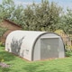 image 2 of Outsunny Walk-in Tunnel Greenhouse, Upgraded Structure, Mesh Door & Windows