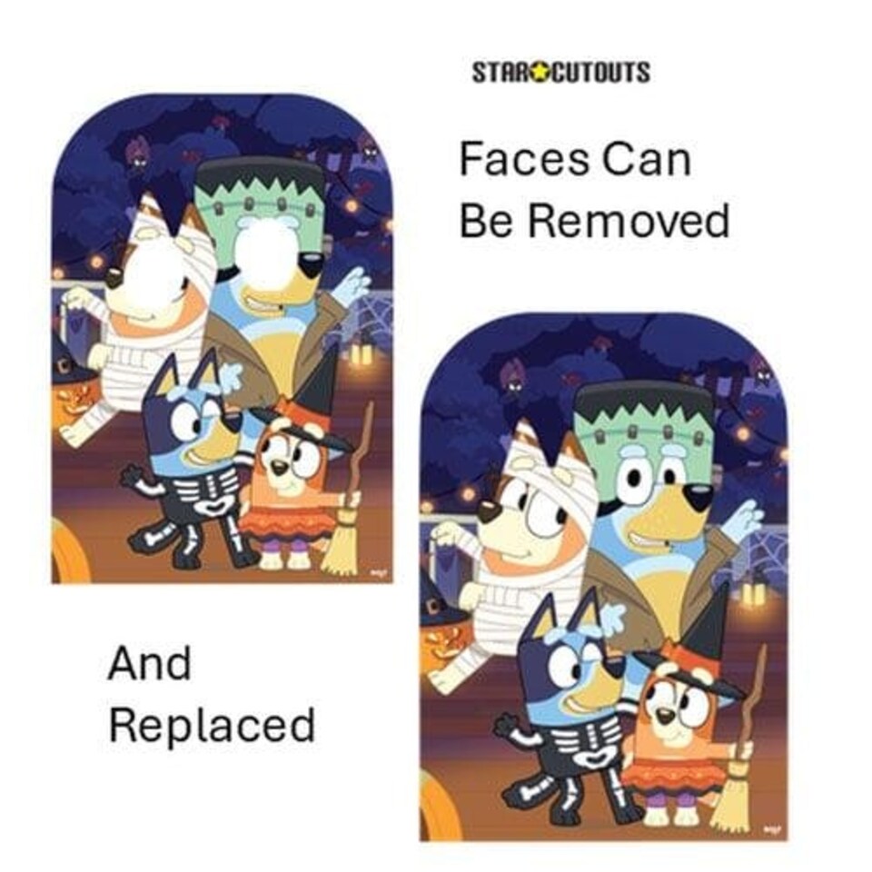 image 1 of Bluey Halloween Stand In Cardboard Cutout 131cm