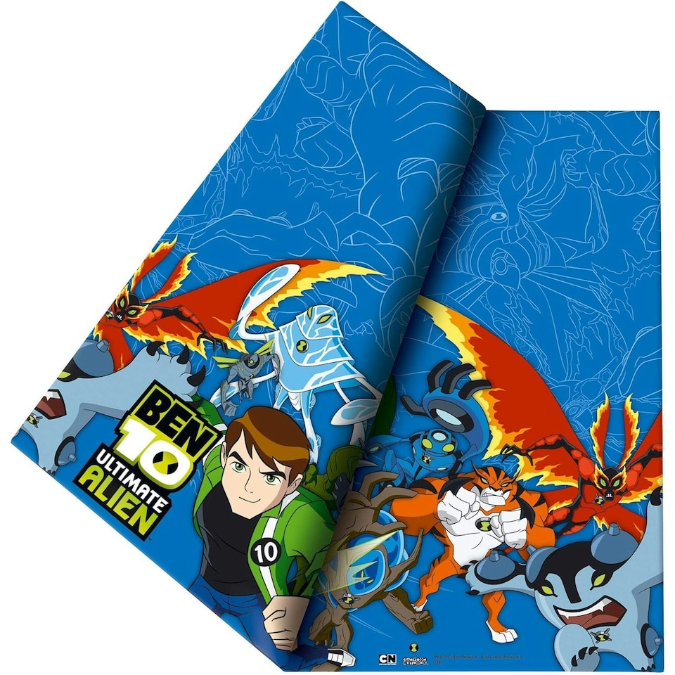 Ben 10: Ultimate Alien Characters Party Table Cover - Blue - One Size