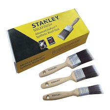 STANLEY Hand Tools - MAXFINISH Advanced Synthetic Paint Brush Set of 3 25 38 & 50mm