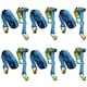 image 1 of 6 x 4 Metre x 25mm Heavy Duty ratchet Strap Tie Down Lashing Straps 0.4 Ton