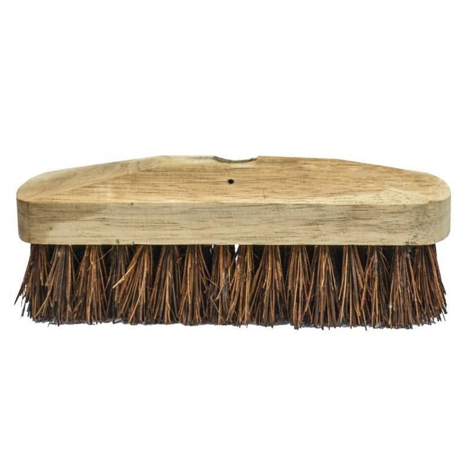 Faithfull Deck Scrub Stiff Broom Head 225mm (9in) - Multi Colour - One Size