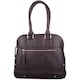 image 4 of London Leathergoods Womens Large Premium Soft Leather Travel / Work Hand Bag / Shoulder Bag | Brown | Dark Brown