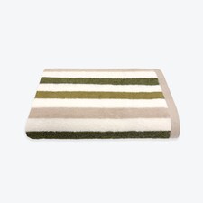 Cali Striped Bath Towel 70 x 140cm 100% Cotton - Green