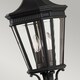 image 4 of Cotswold Lane 2 Light Medium Outdoor Ceiling Chain Lantern Black, E14