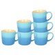 image 1 of Argon Tableware New Bone China Mugs - 330ml - Blue Ombre - Pack of 6 Blue