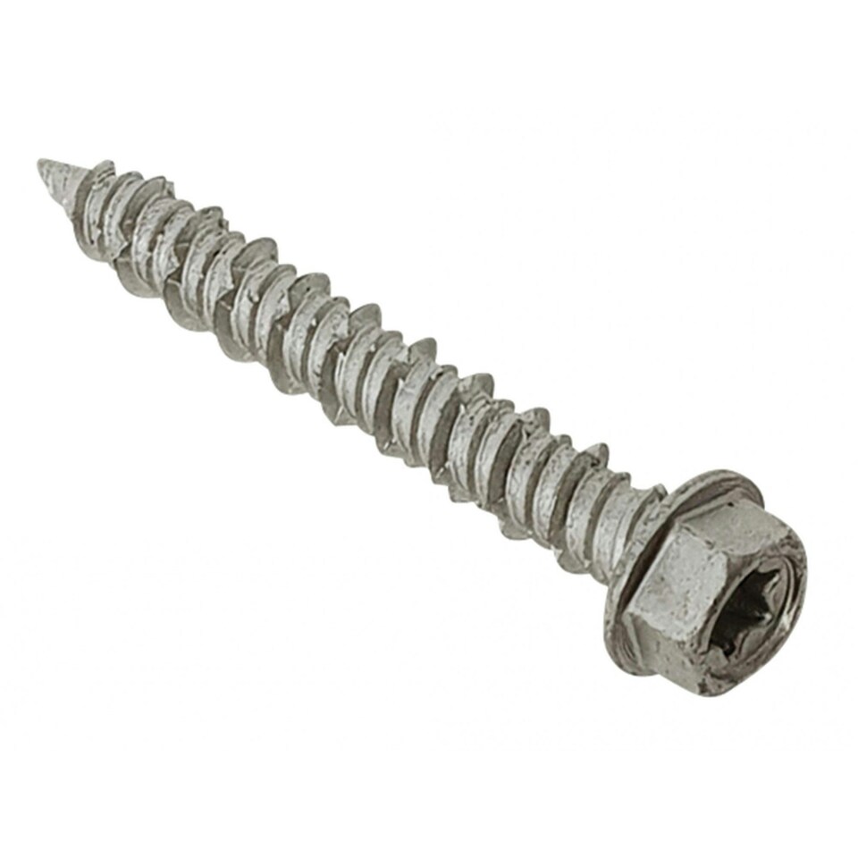 Forgefix Techfast Masonry Screws, Tx Compatible, Hex - Multi Colour - 6.3 x 32mm