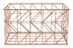 image 2 of Functional Copper Finish Zigzag Wire Basket, Stylish Wireframe Basket For Kitchen, High Quality Basket | Gold