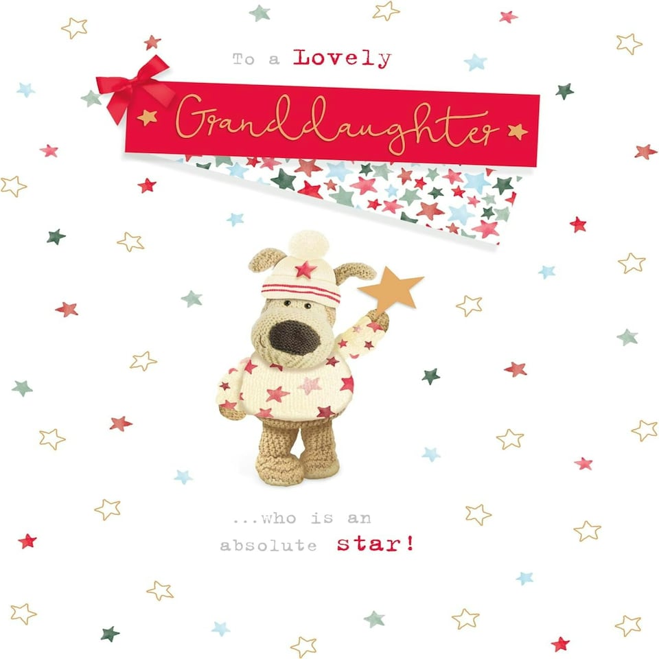 image 1 of Boofle To A Lovely Granddaughter Christmas Card