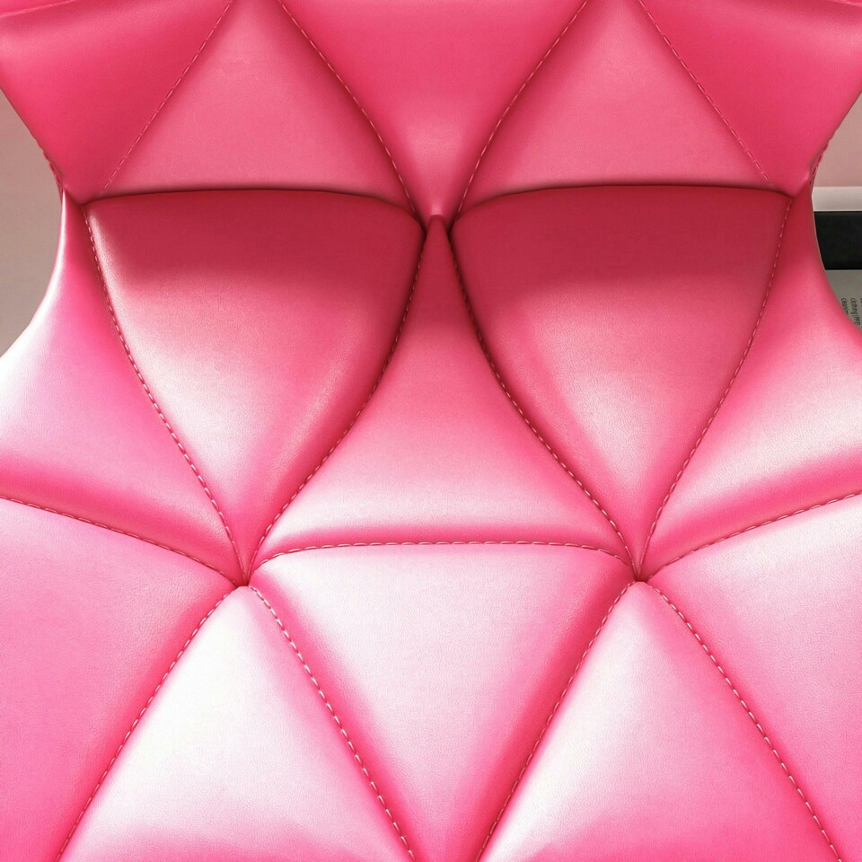 image 1 of Vida Designs Geo Office Chair Computer Desk Table Chair, Pink