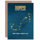 image 1 of Scorpio Star Sign Astrology Zodiac Birthday Greeting Card