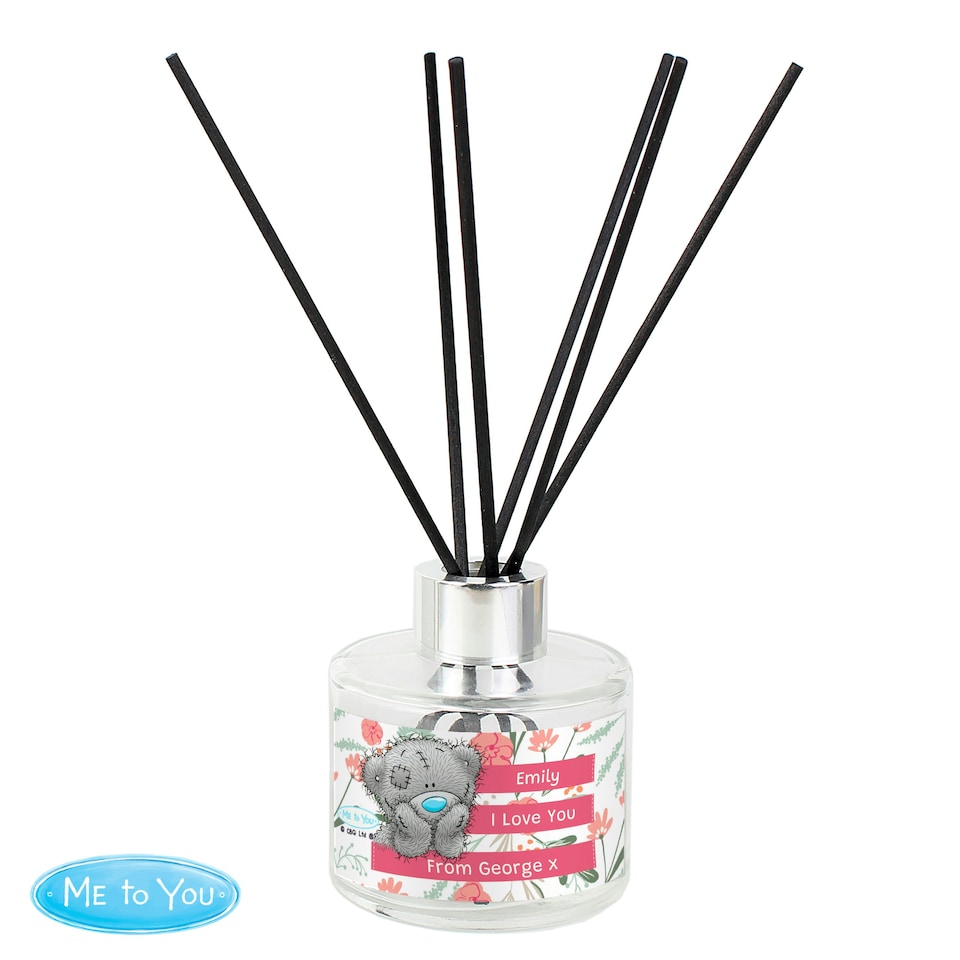 image 1 of Personalised Me To You Floral Reed Diffuser