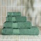 image 4 of OHS 2 x Luxury 100% Cotton 500GSM Bathroom Bath Towel Green | Olive Green | Bath towel