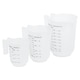 image 1 of Ashley 3pc Plastic Measuring Jug Set - White White | One Size