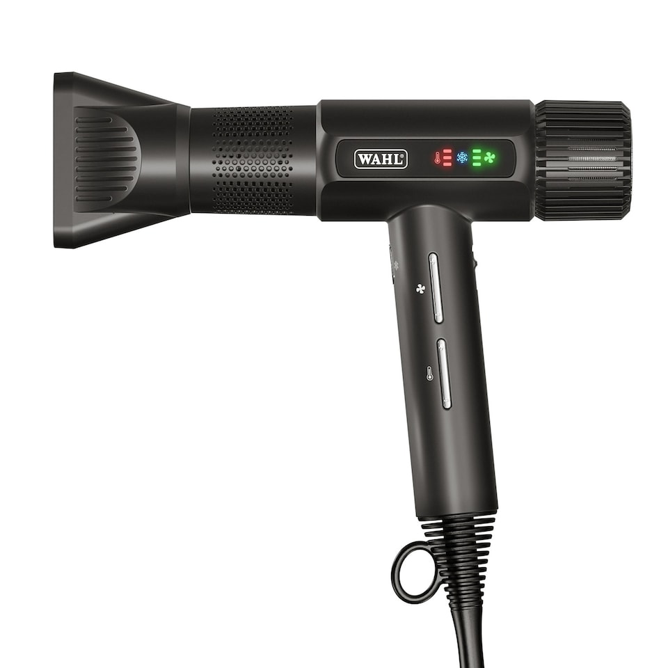 image 1 of Wahl Vanquish Hair Dryer 1600W Corded 3 Heat Settings with Cool-Shot Black ZY166