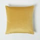 image 2 of Homescapes Floral Botanical Garden Yellow Velvet Filled Cushion - 46 x 46 cm | Yellow | Mustard | 1