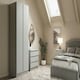 image 3 of J-Pull Handleless Light Grey Double Wardrobe with Single Rail & Shelves Grey