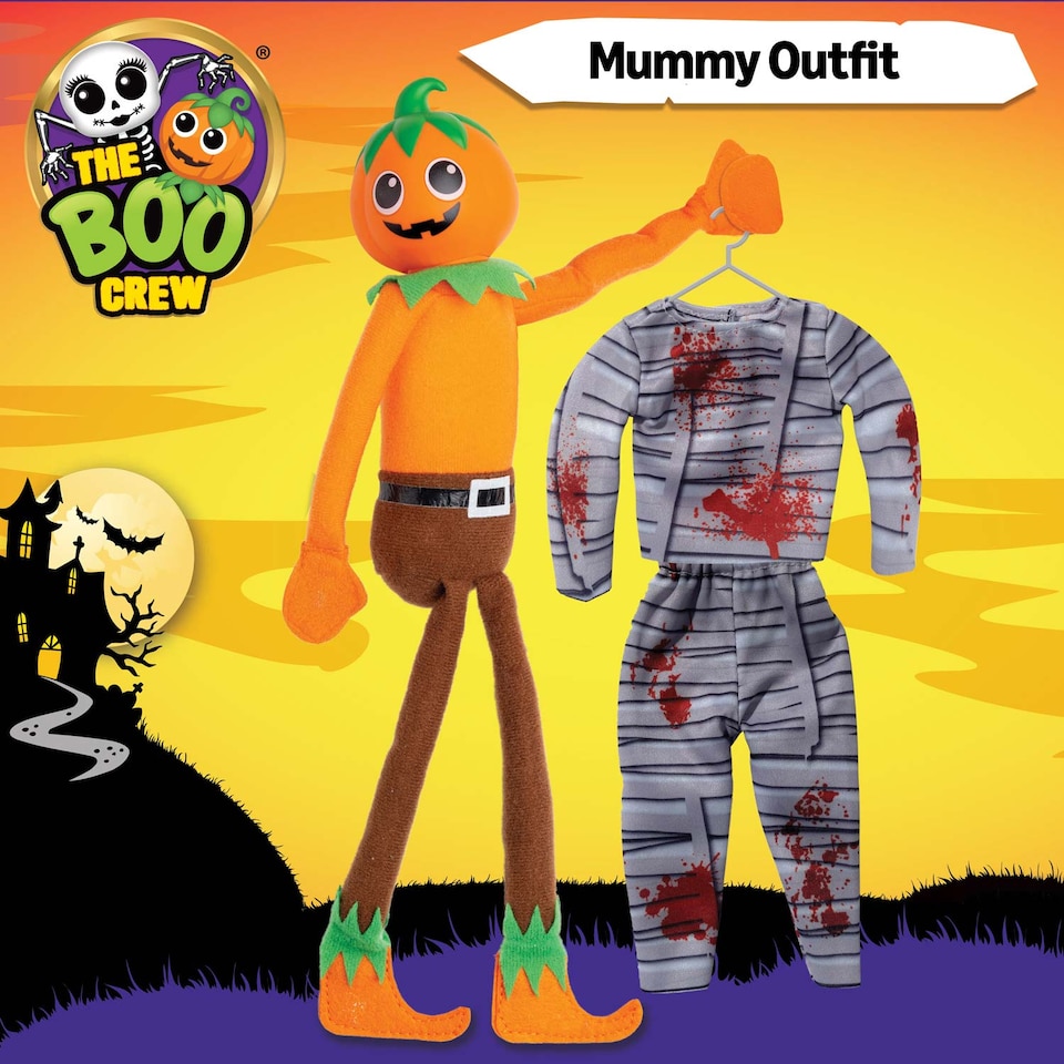 image 1 of The Boo Crew Halloween Doll Costume - Spooky Tabletop Decor and Seasonal Collectible