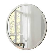 Classic Round Contemporary Mirror Silver Silver | 50x50x2cm