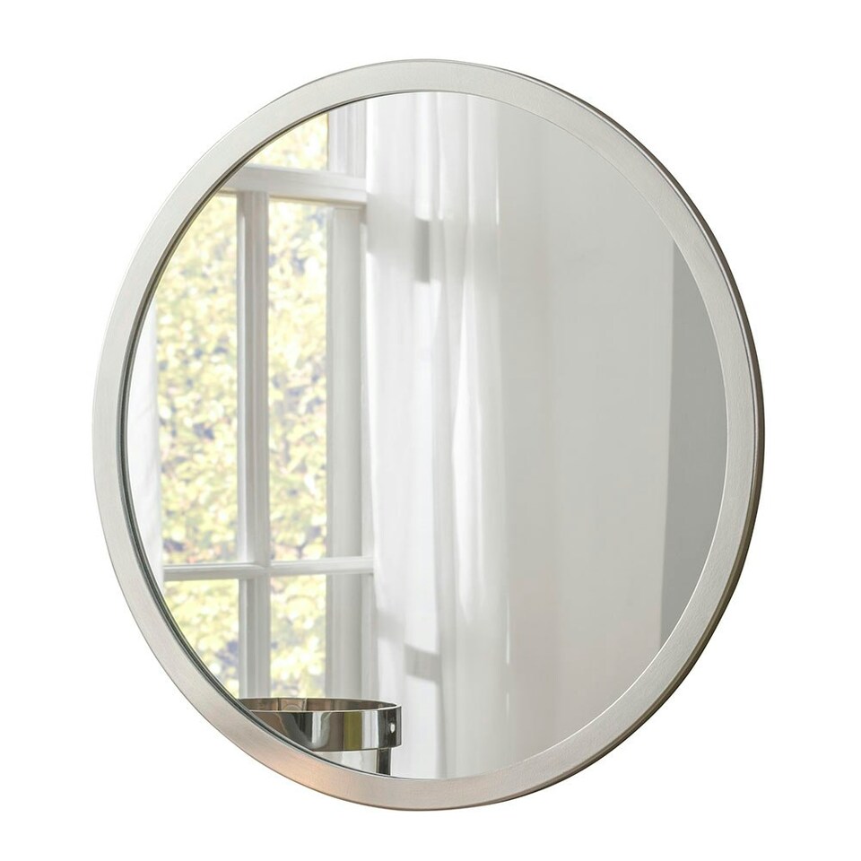 image 1 of Classic Round Contemporary Mirror Silver Silver | 50x50x2cm