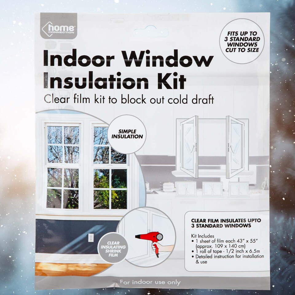 image 1 of PMS Weather Shield Window Insulation Kit - Clear Heat-Shrink Film, One Size