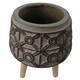 image 4 of Embossed Composite Large Planter Brown