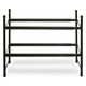 image 4 of Interiors By Premier Minimal Two Tier Shoe Rack, Functional Shoe Drawer Organizer For Bedroom, Robust Shoe Rack For Livingroom Black