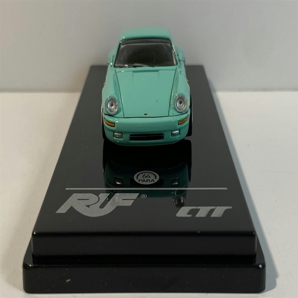 image 1 of Porsche RUF CTR Yellowbird 1987 Mint Green 1:64 Scale Paragon 55293L