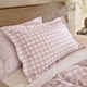 image 3 of Yard Barton Gingham Check Duvet Cover Set | Pink | Blush | King | 1