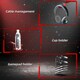 image 6 of HOMCOM Gaming Desk with Gamepad Holder Cup Holder Headphone Hook