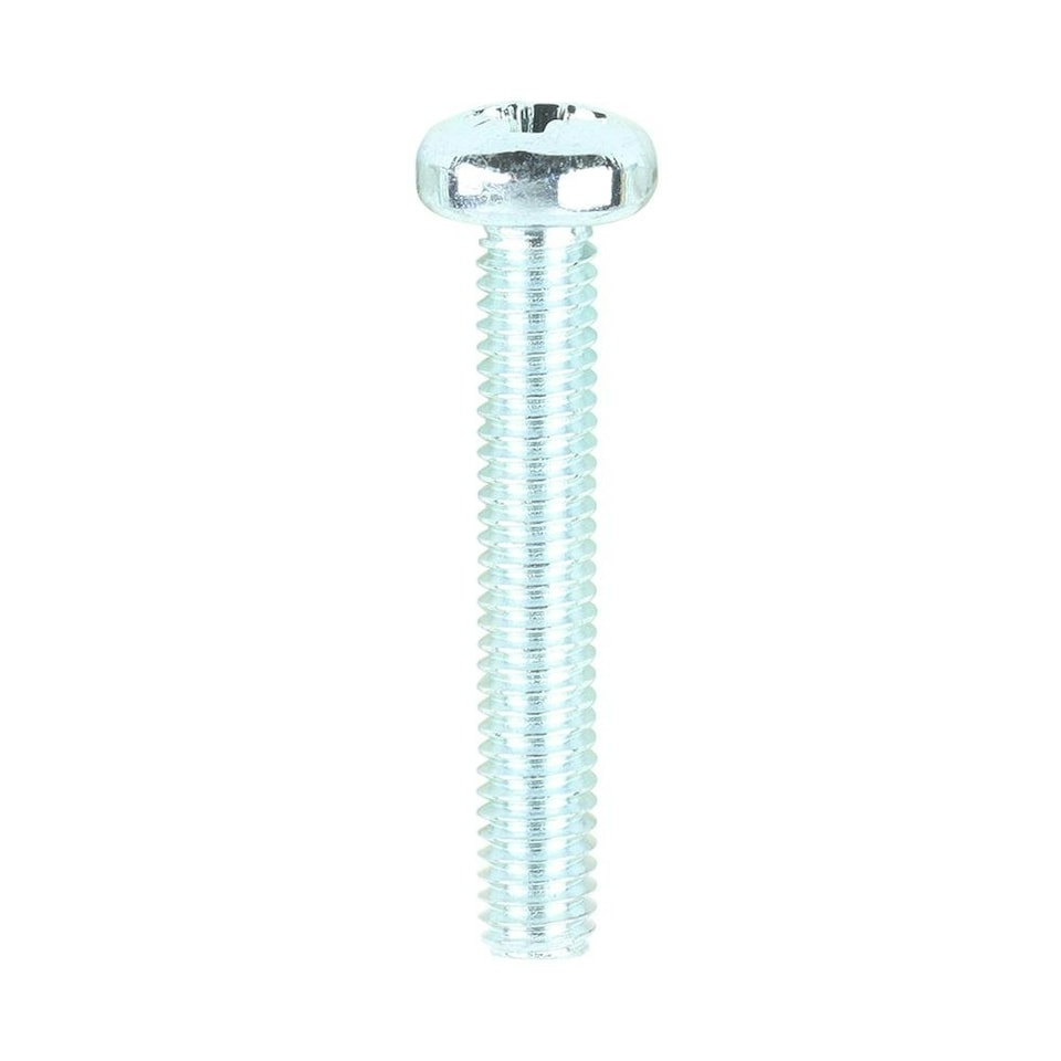 image 1 of Timco - Metric Threaded Machine Screws - PZ - Pan Head - Zinc (Size M4 x 25 - 100 Pieces)
