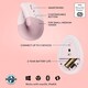 image 7 of Logitech Lift Vertical Ergonomic Mouse, Wireless, Bluetooth or Logi Bolt USB receiver, Quiet clicks, 4 buttons - Pink