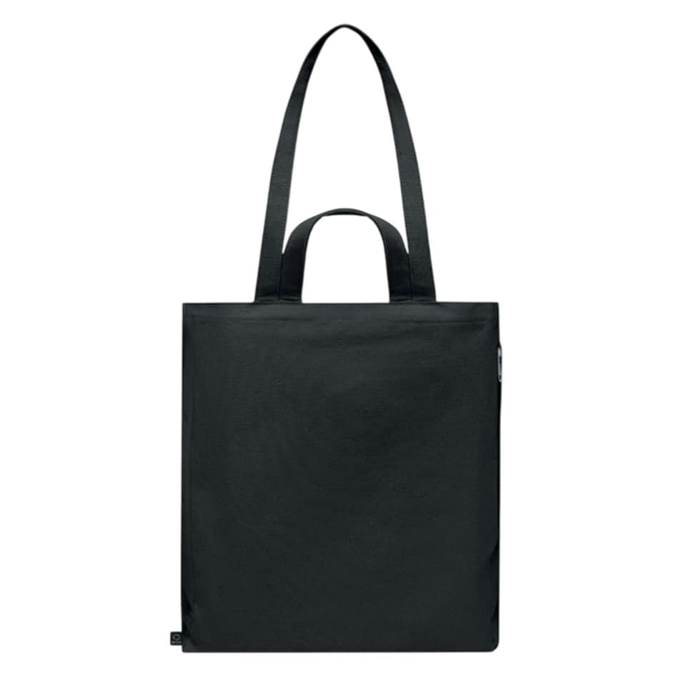 image 1 of MidOcean GAVE Recycled Cotton Shopper Bag - Black - One Size | Black