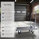 image 2 of Folding Trolley - foldable handle, 2 fixed, 2 swivel castors, rubberised edge protection | Black | black | 90 x 61 x 88,50 cm | 1