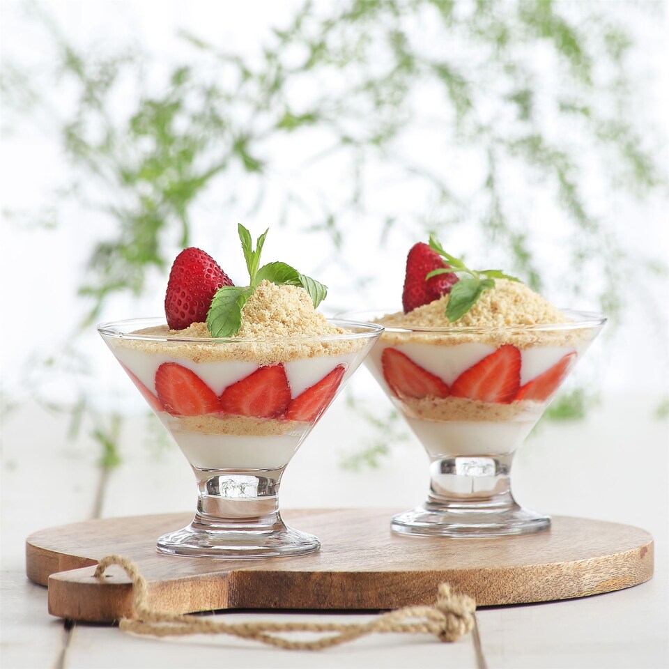 image 1 of LAV Crema Ice Cream Bowls - 11cm - Clear - Pack of 6 | Clear | Clear