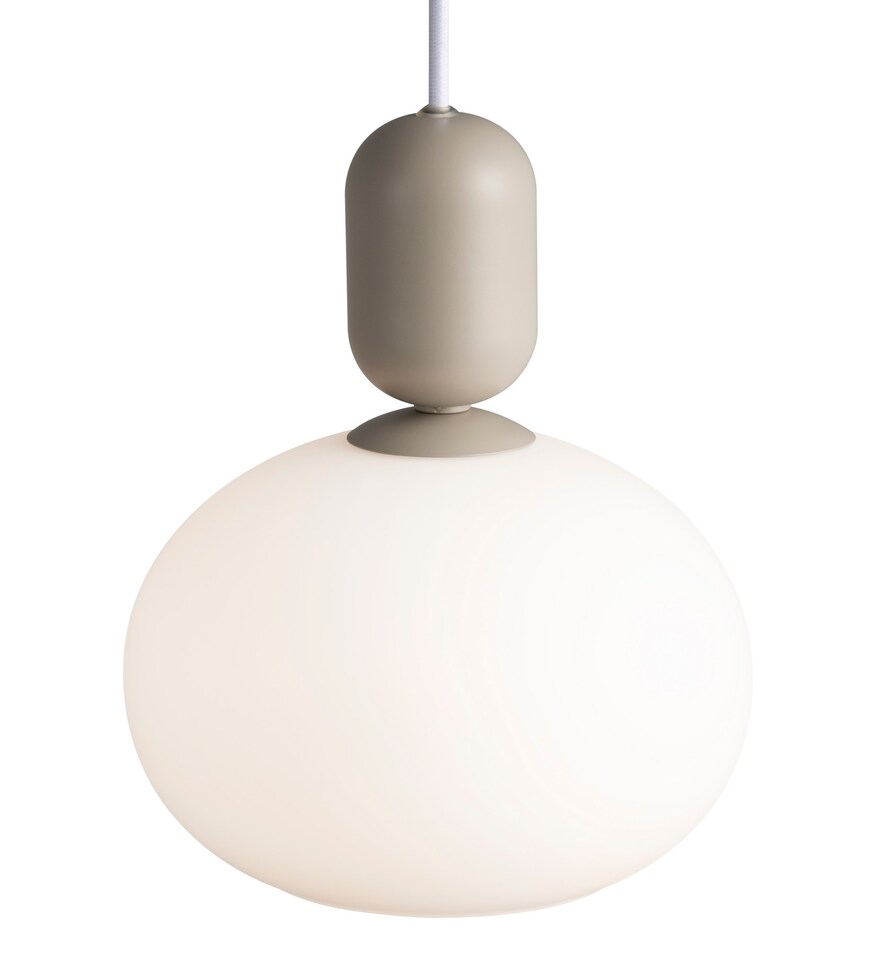 image 1 of Nordlux Notti Indoor Pendant Light Grey Glass E27 Hand Blown Glass - Mains Powered, IP20 | Grey