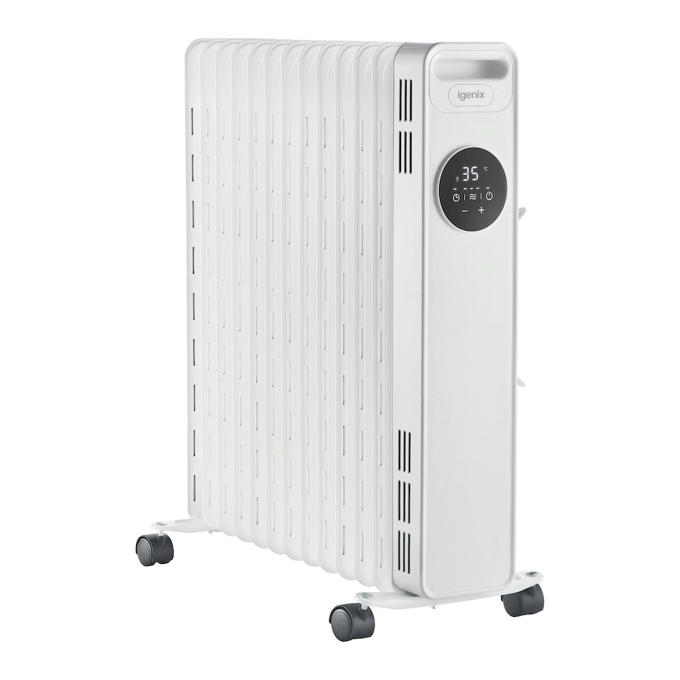 image 1 of Igenix IG2626, Digital Oil Filled Radiator Heater, 2.5kW/2500 W, Safety Cut Off
