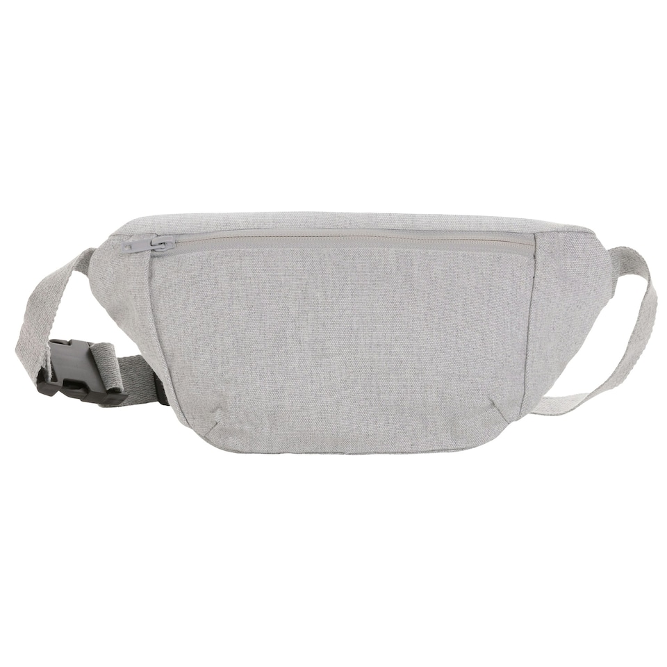 image 1 of XD Collection Impact Aware Recycled Canvas Undyed Waist Bag - Grey - One Size Grey