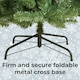 image 4 of 7ft Neo Scandinavian Tips Spruce Fir Artificial Christmas Tree Xmas Realistic Branches Green Natural Branches with Solid Metal Legs (Green) | Green