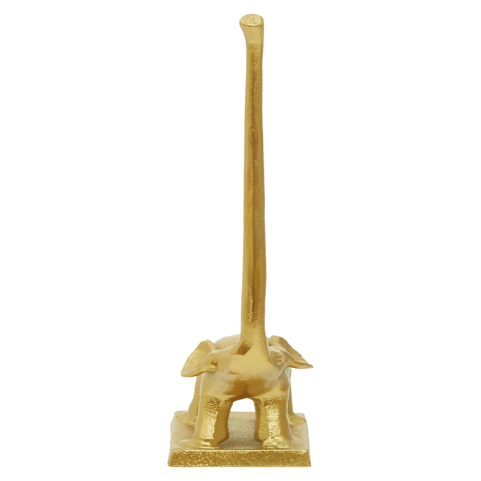 image 1 of Fauna Gold Finish Elephant Toilet Roll Holder