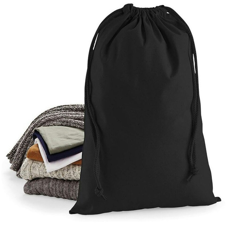 image 1 of Westford Mill Premium Cotton Stuff Bag - Black - XL
