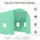 image 3 of Outsunny Polytunnel Walk In Green House w/ PE Cover, 4.5 x 2 x 2m