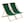 Green, Harbour Housewares Folding Wooden Deck Chairs - Green - Pack of 2 | Green | Green
