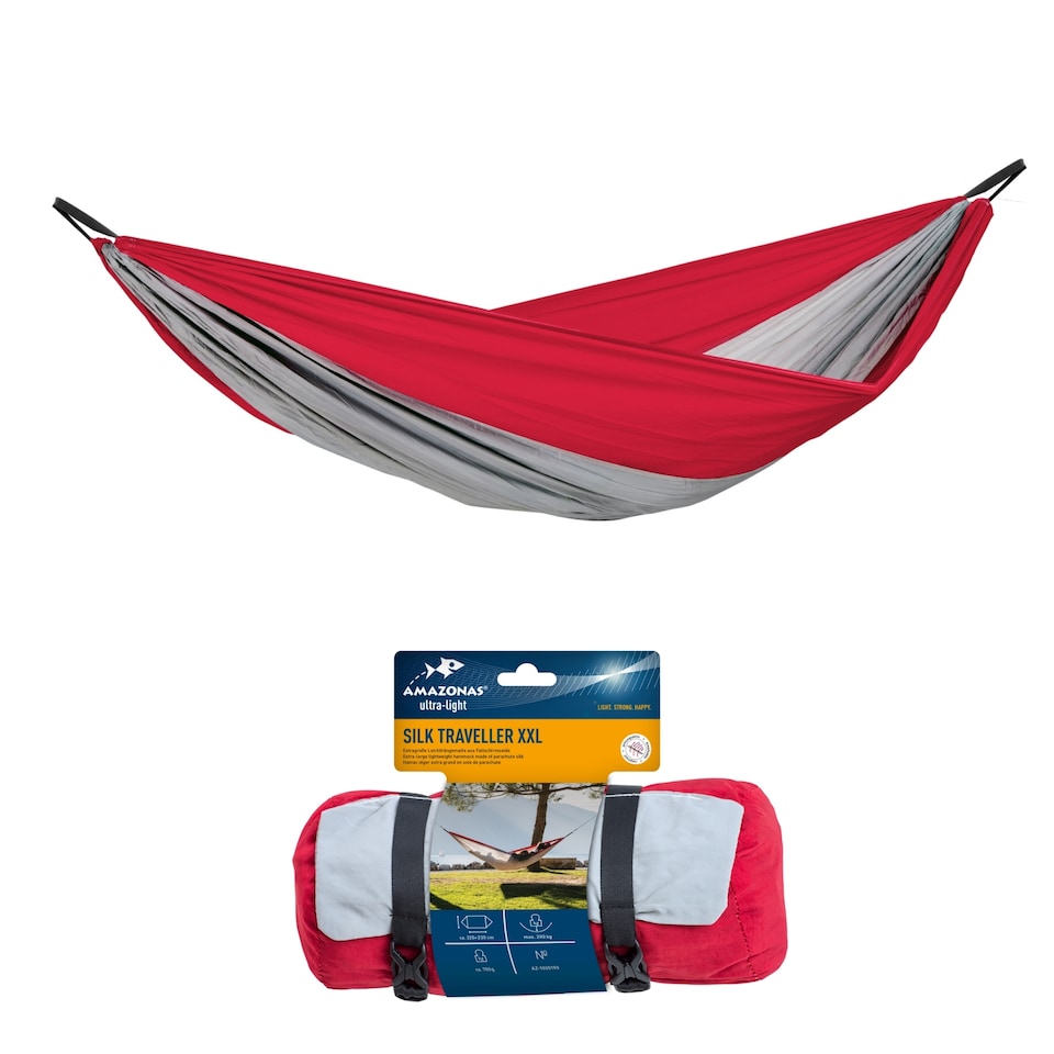 image 1 of Amazonas XXL Ultralight Camping Hammock – Silk Traveller